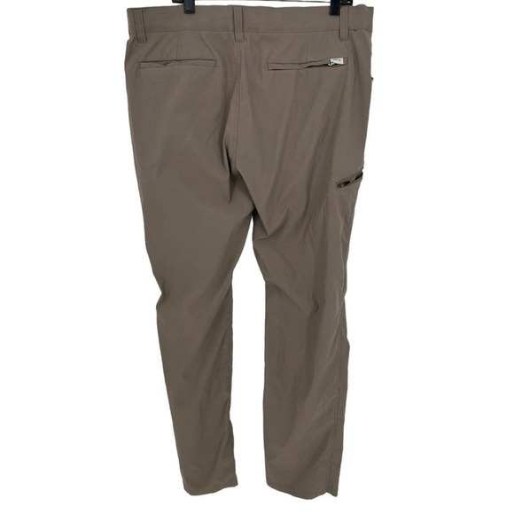 Orvis Men's Flat Front Nylon Canvas Pants Khaki Tan Size 40x34 (Note Flaw) - Picture 15 of 16